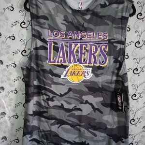 NBA tag Top League Los Angeles Lakers Camouflage Tank (Medium)